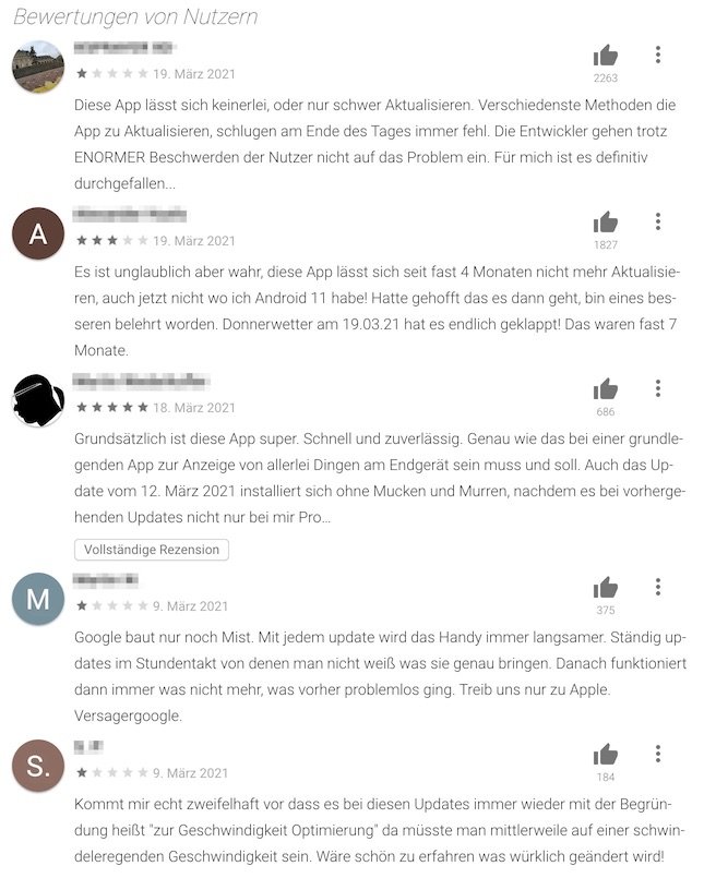Apps schließen sich / stürzen ab oder lassen sich nicht mehr öffnen - Lösung 2 Apps schließen sich / stürzen ab oder lassen sich nicht mehr öffnen - Lösung 1