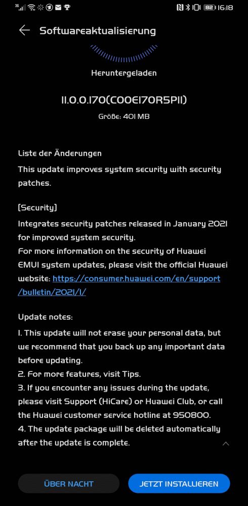 Mate 30 Pro Firmwareupdate Übersicht 34 Mate 30 Pro Firmwareupdate Übersicht 7