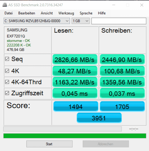 HUAWEI MateBook D16 Test - Groß und überraschend gut 9 HUAWEI MateBook D16 Test SSD Benchmark