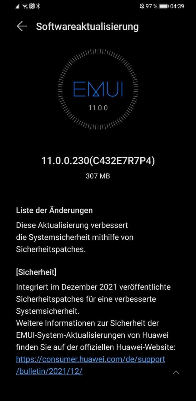 Mate 30 Pro Firmwareupdate Übersicht 12 Mate 30 Pro Firmwareupdate