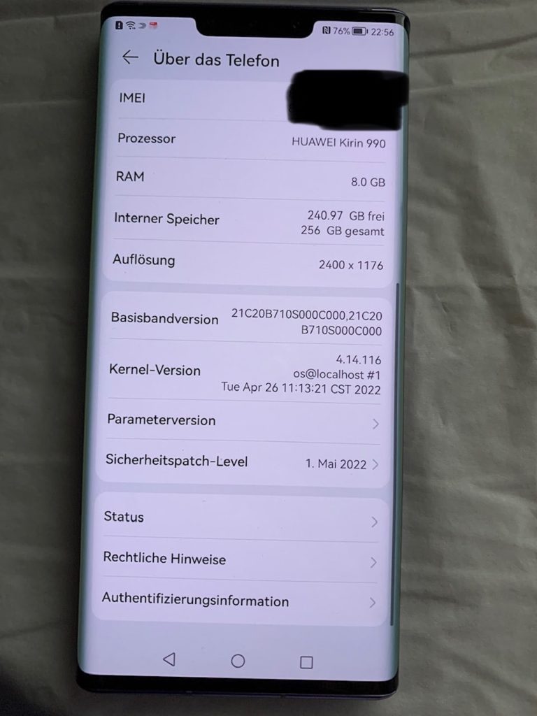 Mate 30 Pro Firmwareupdate Übersicht 8 Mate 30 Pro Firmware