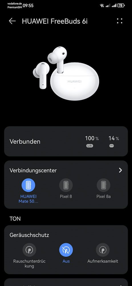 HUAWEI FreeBuds 6i Test - In-Ear-Kopfhörer mit viel Bass 10 HUAWEI FreeBuds 6i AI Life