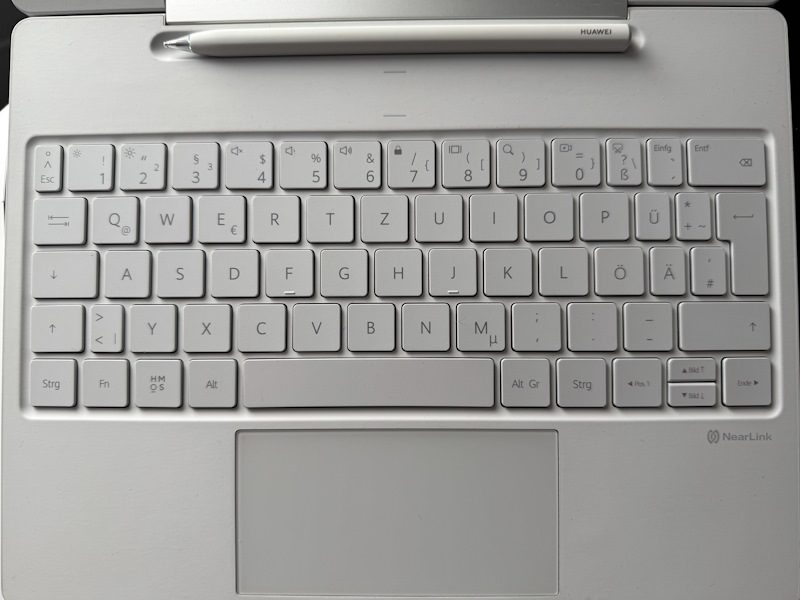 HUAWEI MatePad Pro 12.2 Test - begeistert PaperMatte? 8 HUAWEI MatePad Pro 12.2 PaperMatte Test Keyboard