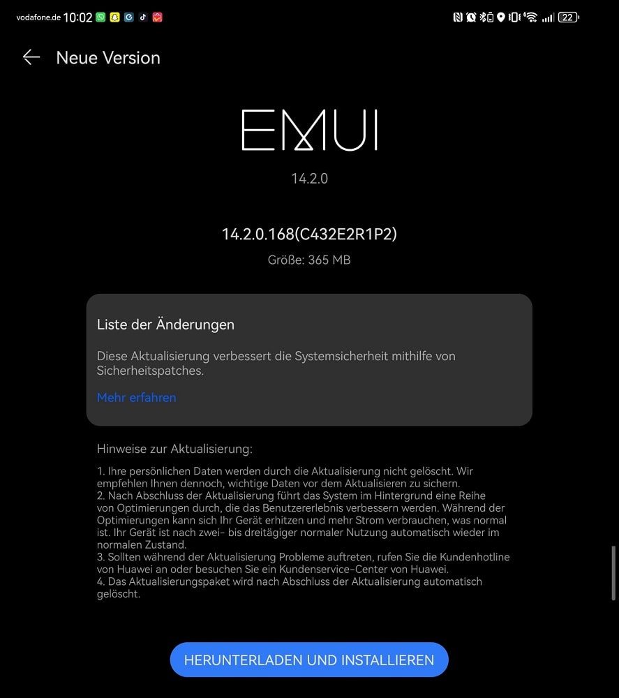 HUAWEI Mate X3 Firmware Update April 2025 2 HUAWEI Mate X3 Update April 2025